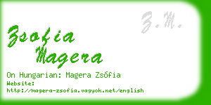 zsofia magera business card